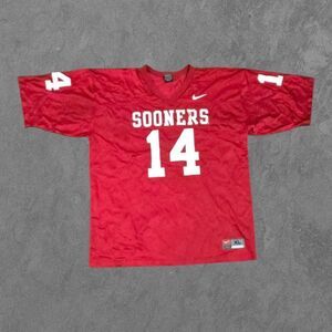 Oklahoma Sooners 14 Football Jersey Mens Size 48 XL by Nike Team Y2k